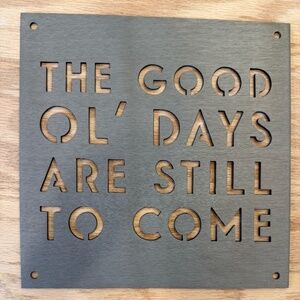 Jimmy Don (JDH Iron Designs) "Good Ol' Days" Metal Wall Art. Magnolia